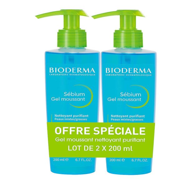 Sébium gel nettoyant 2x200ml