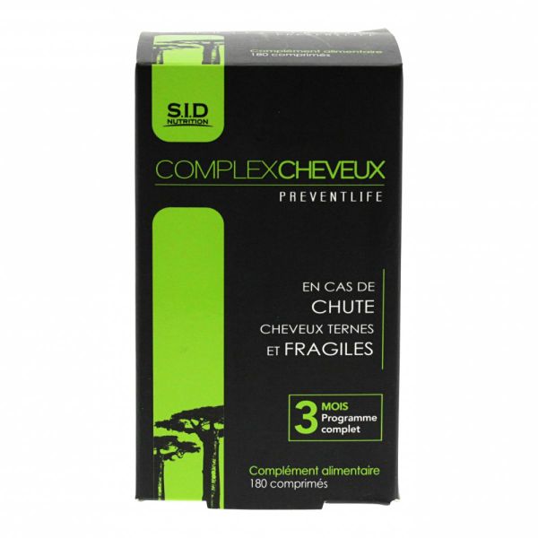 Preventlife cheveux 180 comprimés