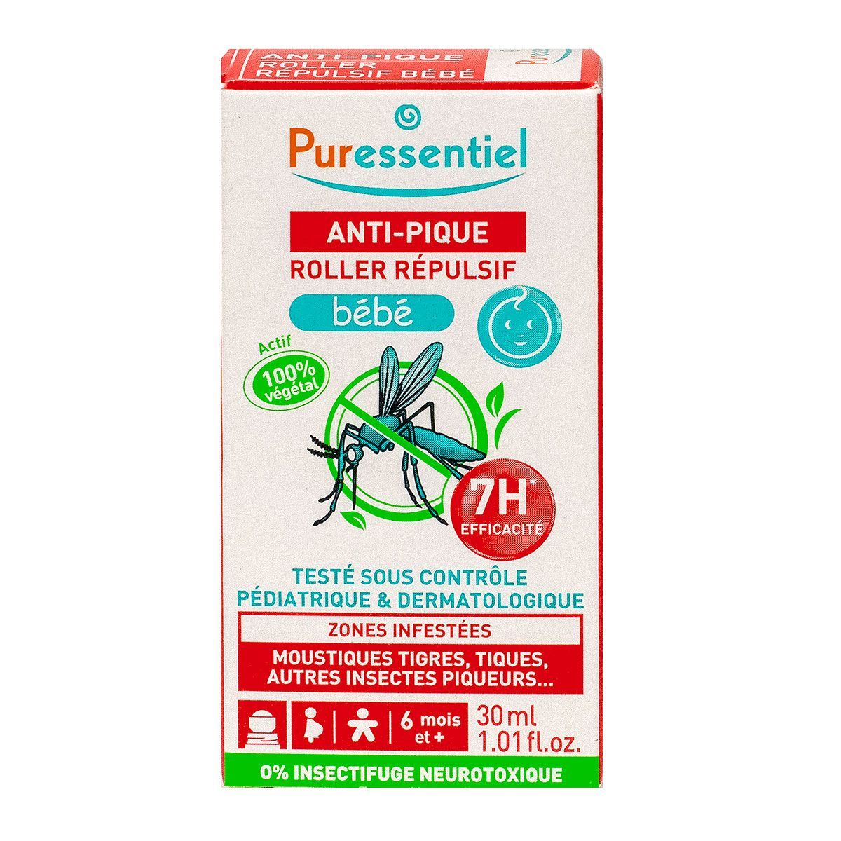 Roller Repulsif Bebe Anti Pique De Puressentiel