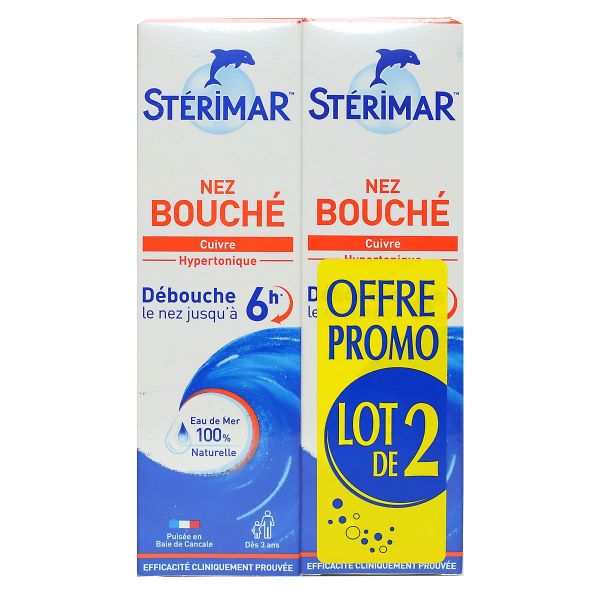 Nez bouché enfant dès 3 ans spray hypertonique 2x100ml