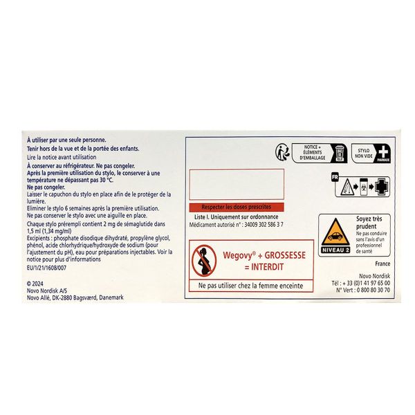 Wegovy solution injectable en stylo pré-rempli 0,5mg