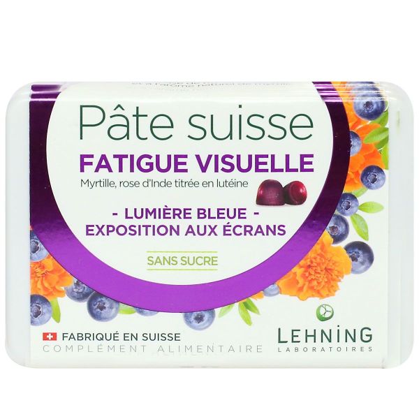 Pâte suisse fatigue visuelle 40 gommes