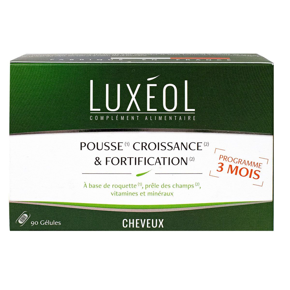 Luxeol Pousse Croissance Et Fortification Cheveux 90 Gelules Est Un Complement Alimentaire