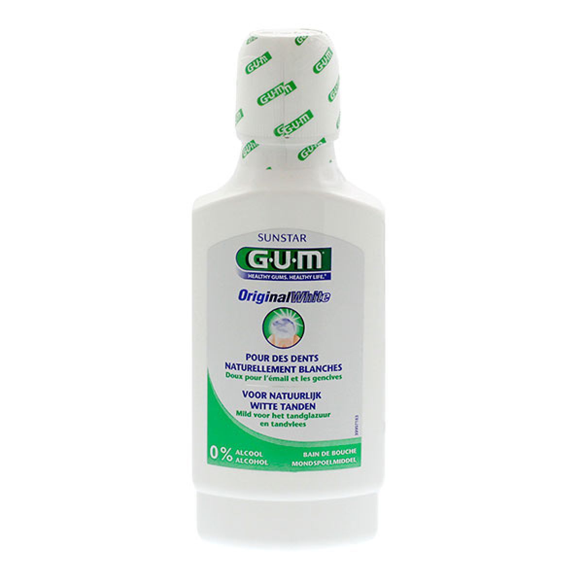 Gum Bain De Bouche Originalwhite Dents Blanches 300 Ml Aide A Restaurer La Blancheur Naturelle