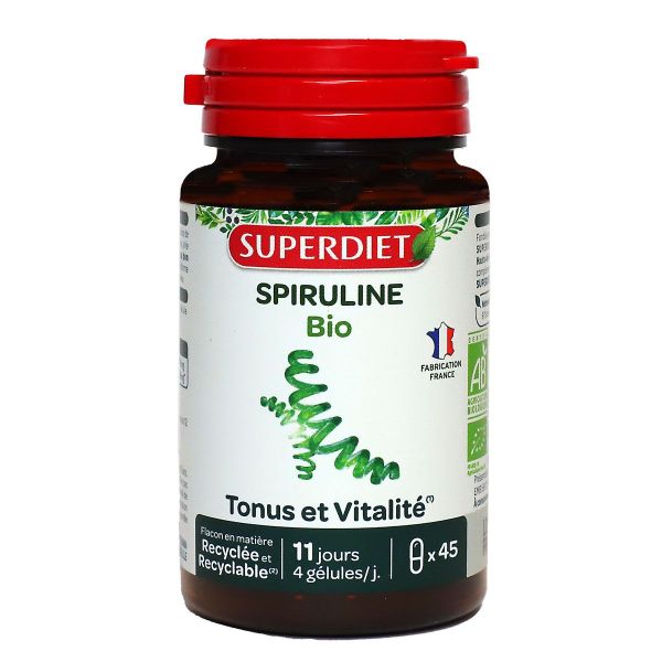 Spiruline bio tonus et vitalité 45 gélules