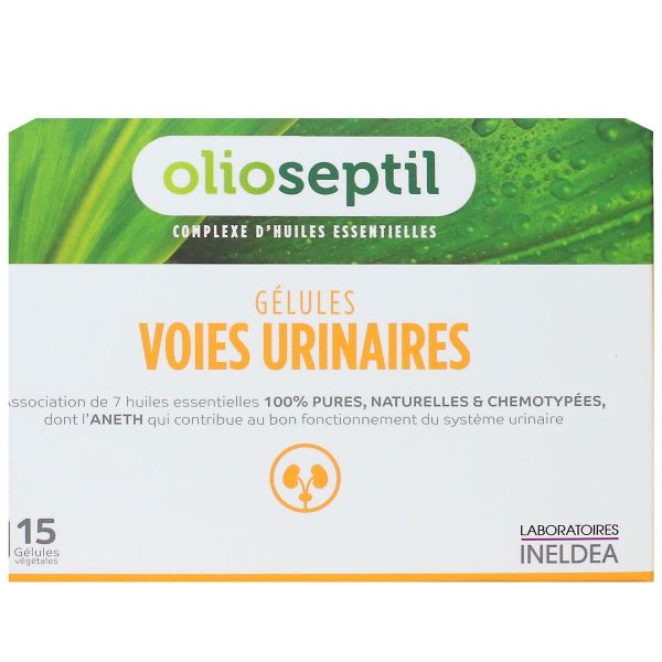 Voies urinaires huiles essentielles 15 gélules