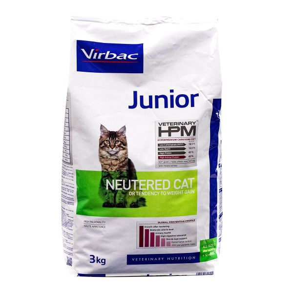 Neutered Cat chat junior 3kg