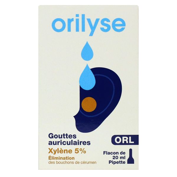 Orilyse gouttes auriculaires xylène 5% 20ml