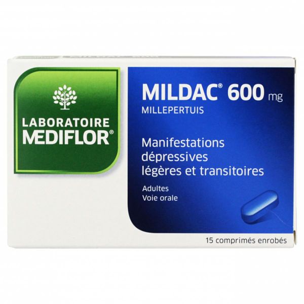 Mildac 600mg 15 comprimés enrobés