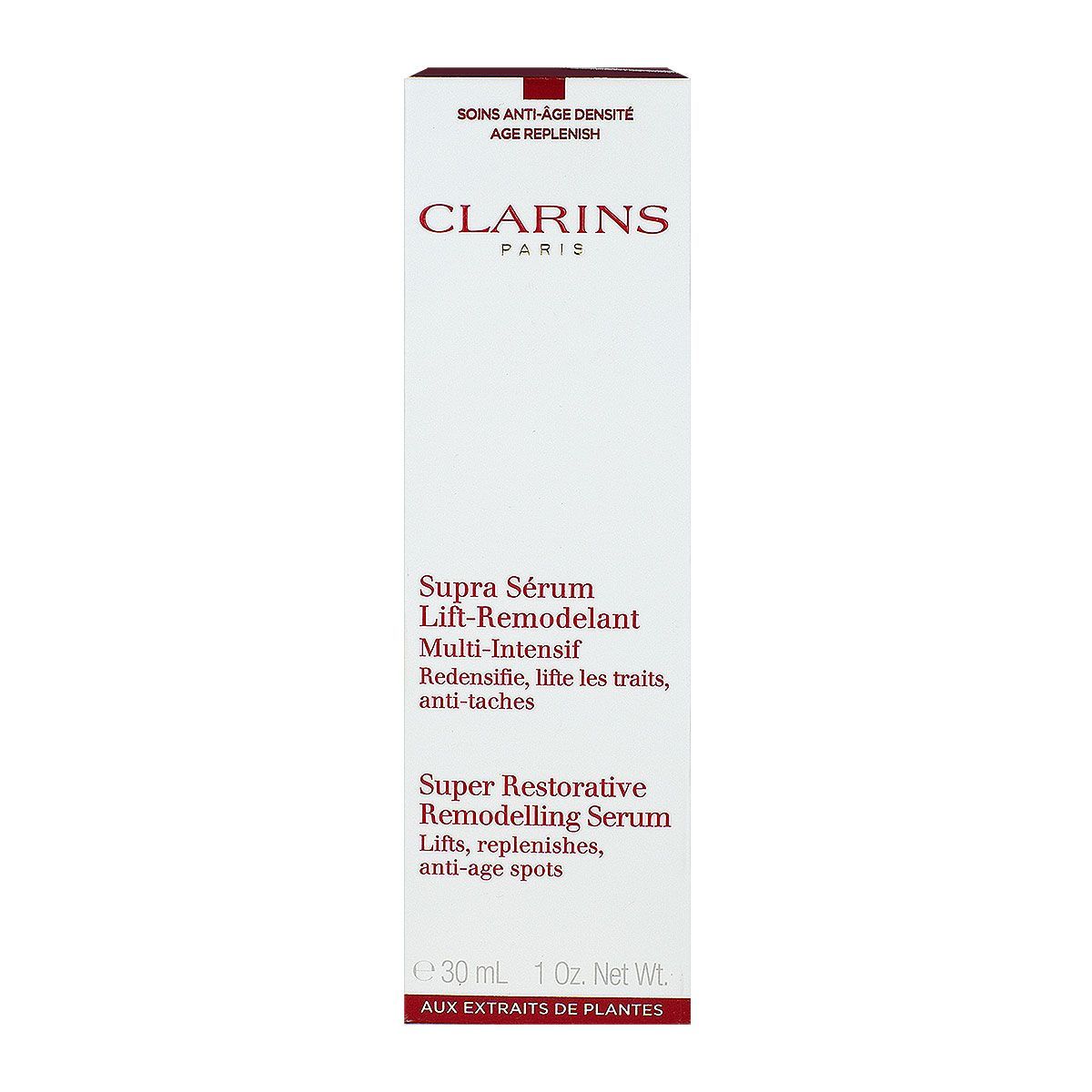 Le Supra Sérum Lift Remodelant Clarins Est Un Soin Anti âge Multi Intensif Qui Redensifie Et Lifte