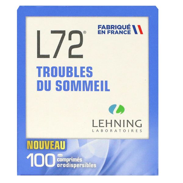 L72 troubles du sommeil 100 comprimés