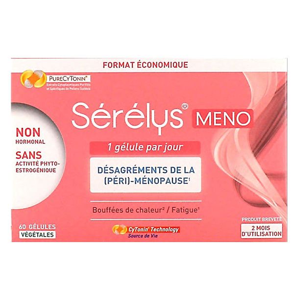 Meno désagréments de la péri-ménopause 60 gélules