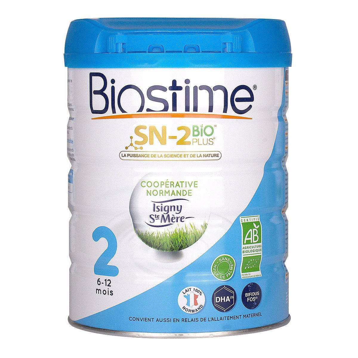 Le lait 2ème âge SN-2 bio plus Biostime est un lait infantile biologique  normand.