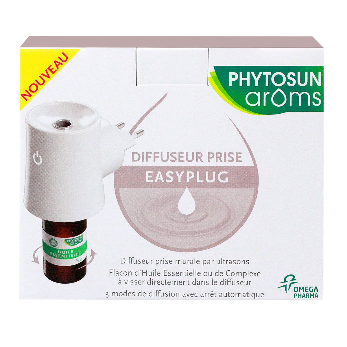 Ce Diffuseur Prise Phytosun Arôms est un diffuseur d'huiles essentielles  pour prise par ultrasons.