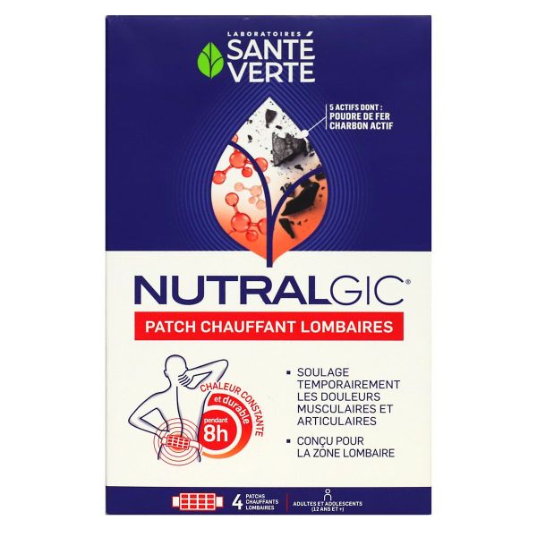 Nutralgic 4 patchs chauffants lombaires