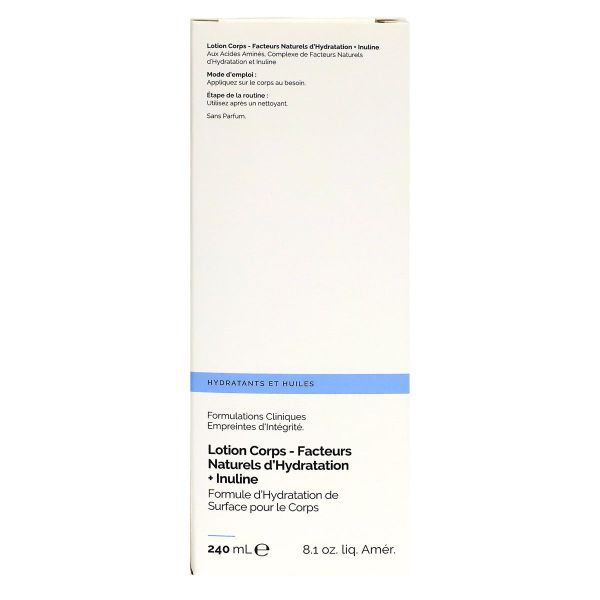 Lotion corps facteurs naturels d'hydratation + Inuline 240ml