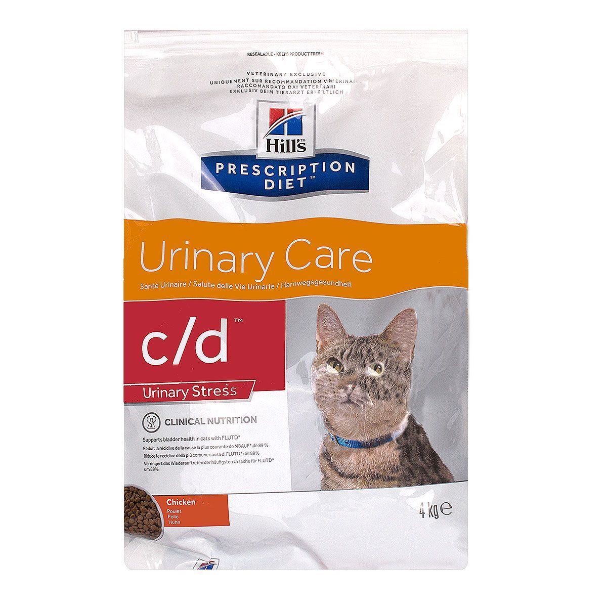 Les Croquettes C D Urinary Care Urinary Stress Poulet Sont Un Aliment Dietetique Complet Pour Chats