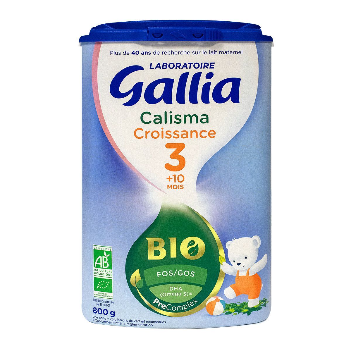 Calisma bio 3 lait croissance 800 g est un lait de suite et aliment lacté