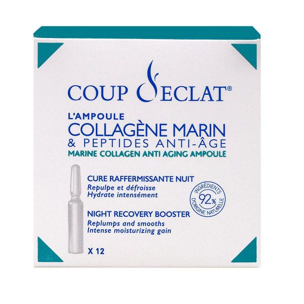 12 ampoules Collagène marin et peptides anti-âge