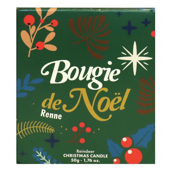 Bougie de Noël renne 50g