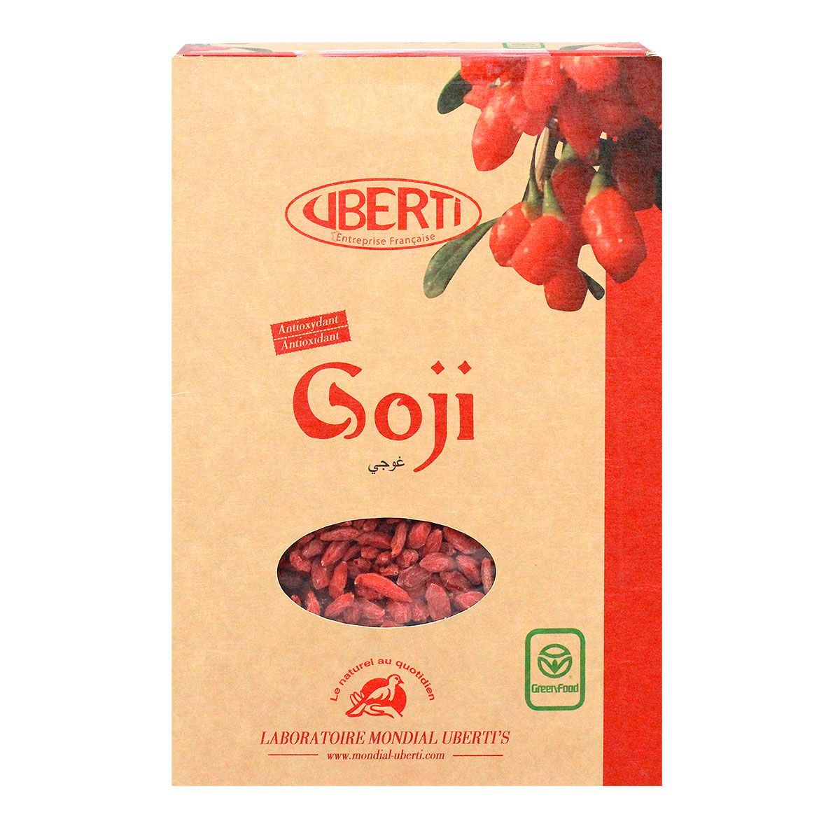 Les baies de Goji bio Uberti sont des baies cultivées en altitude dans le  nord-ouest de la Chine.