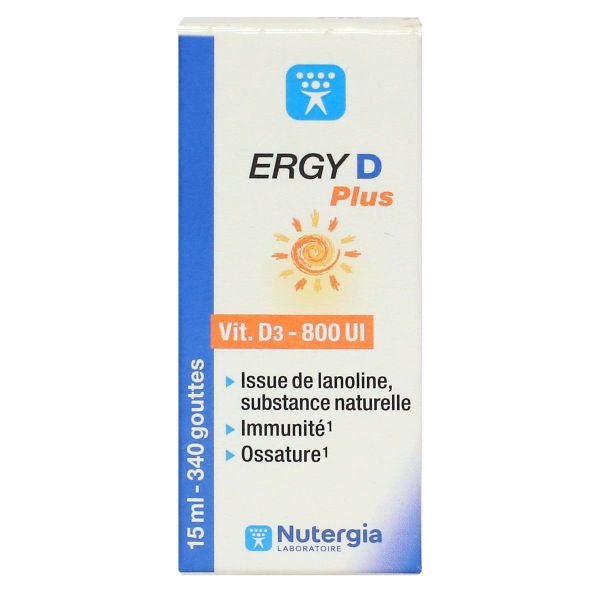 Ergy D Plus Vitamine D3 800ui 15ml