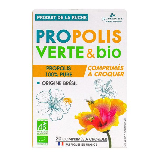 Propolis verte et bio 20 comprimés à croquer