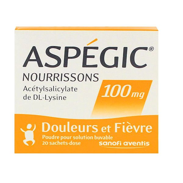 Aspégic 100mg nourrisson 20 sachets