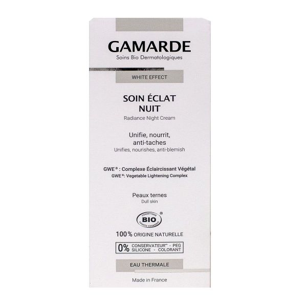 White Effect soin éclat nuit bio 40g