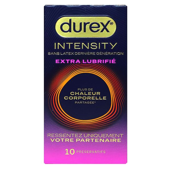 Intensity chaleur corporelle partagée 10 préservatifs sans latex