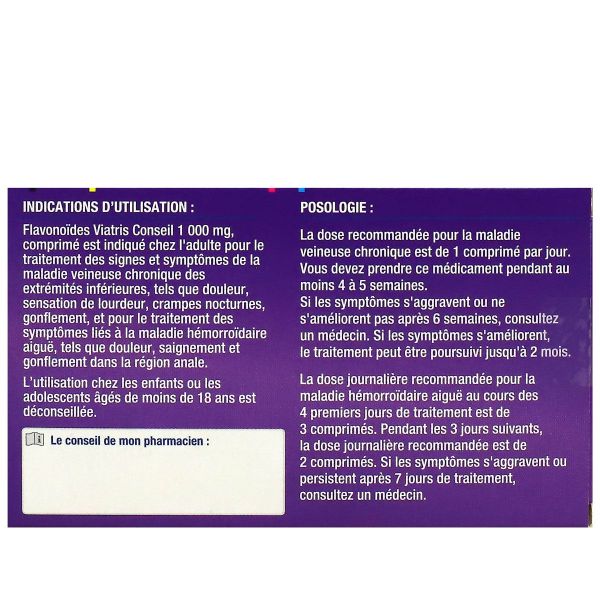Flavonoides 1000mg 18 comprimés