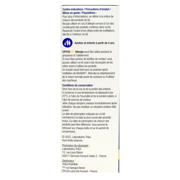 Ophtakit allergie oculaire kit 3en1