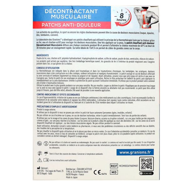 Décontractant musculaire 5 patchs anti-douleur