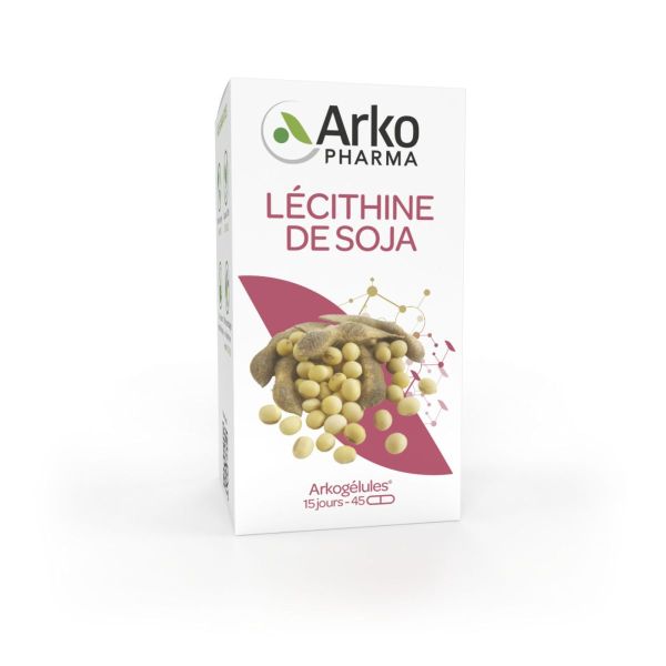 Lecithine de soja Glycine max 45 gélules