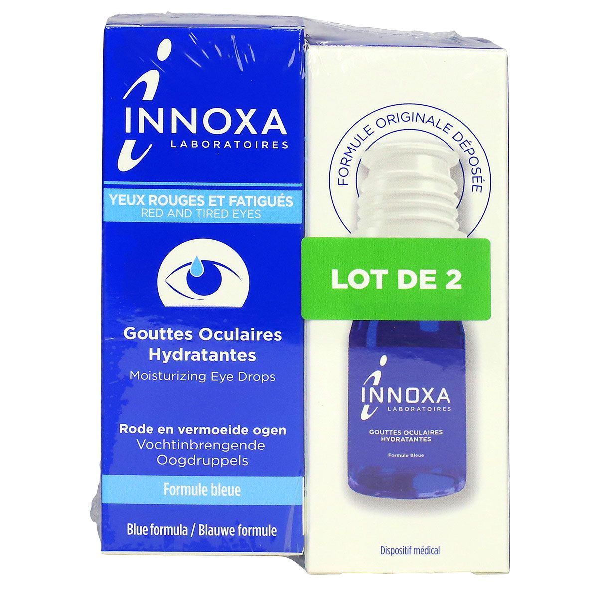 Innoxa gouttes oculaires Yeux rouges et fatigués formule bleue