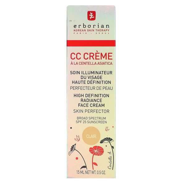 CC crème Centella Asiatica illuminateur visage SPF25 teinte claire 15ml