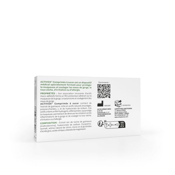 Activox citron 24 comprimés à sucer