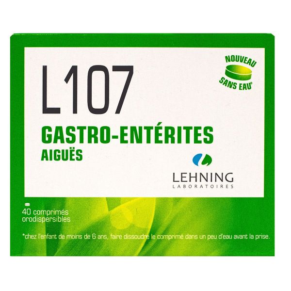 L107 gastro entérites aiguës 40 comprimés