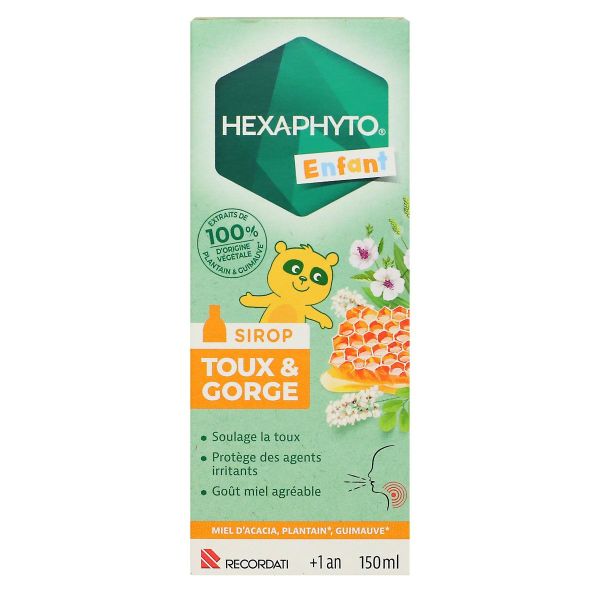 Hexaspray sirop toux et gorge enfant +1an 150ml