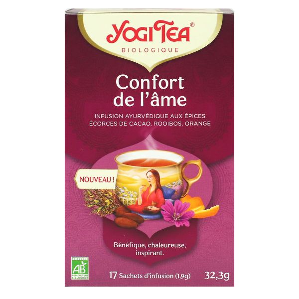 Confort de l'âme cacao rooibos orange bio 17 sachets