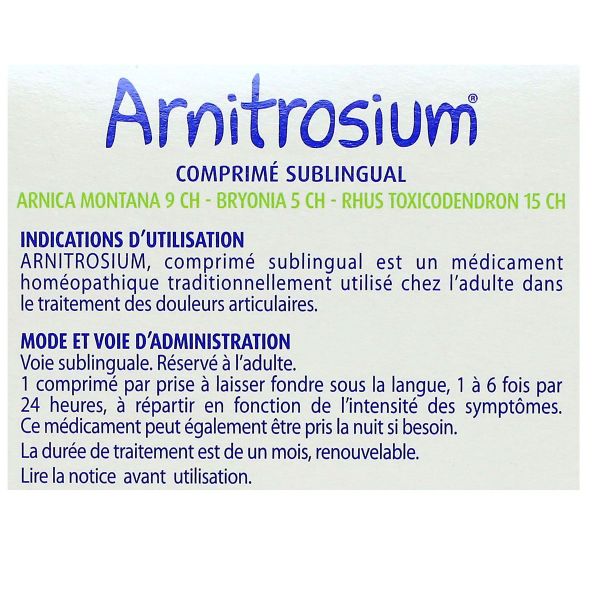 Arnitrosium traitement douleurs articulaires 120 comprimés