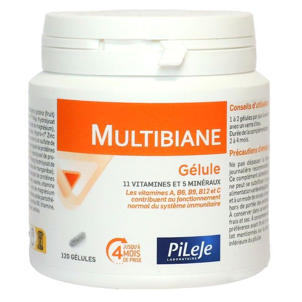 Multibiane vitamines & minéraux 120 gélules