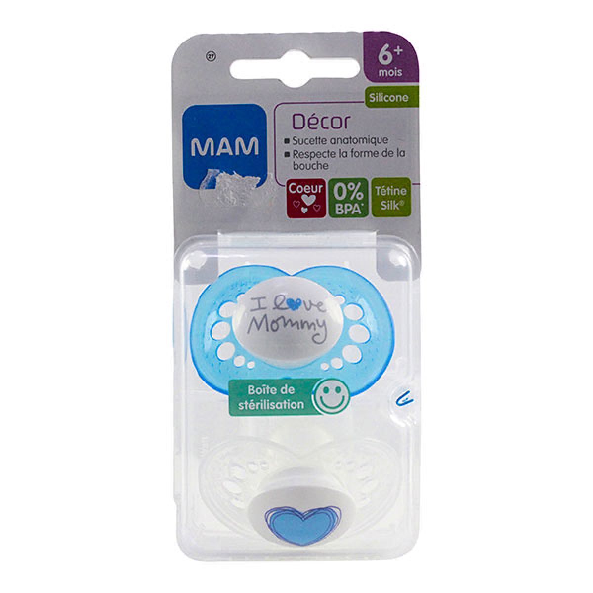 La Sucette Anatomique Decor Mam Est Une Tetine En Silicone Adaptee A La Forme Du Palais De Bebe