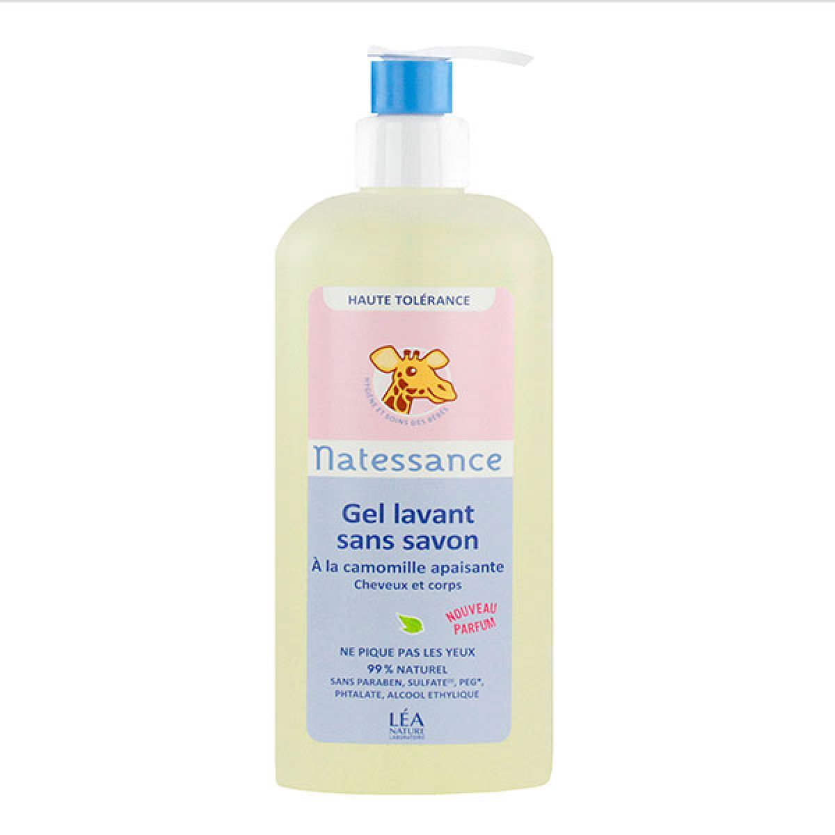 Le Gel Lavant Pour Bebe Natessance A La Camomille Apaisante Nettoie Les Cheveux Et Le Corps