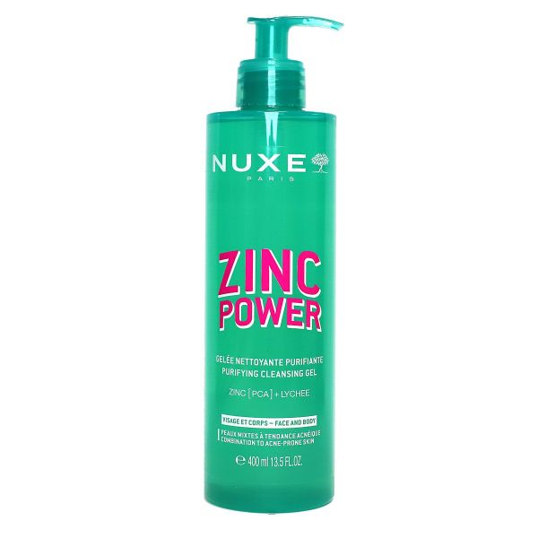 Zinc Power gelée nettoyante purifiante 400ml