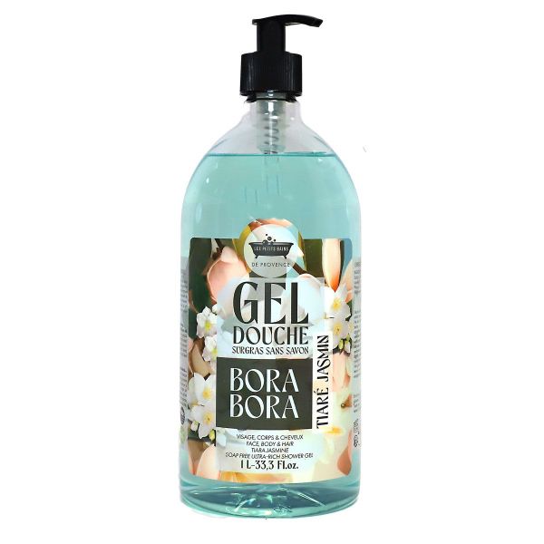 Gel douche sans savon Bora-Bora Thiaré Jasmin 1 Litre