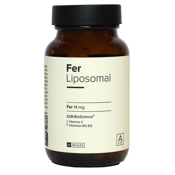 Fer 14mg Liposomal anti-fatigue immunité carence énergie 60 gélules