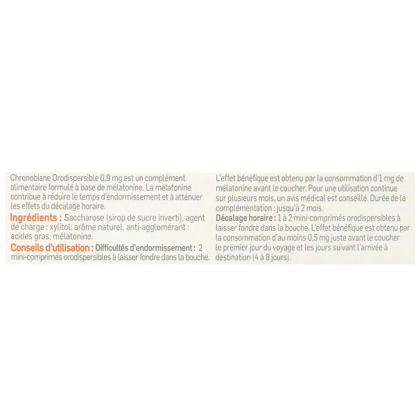 Chronobiane Orodispersible 0,6mg 60 Comprimés