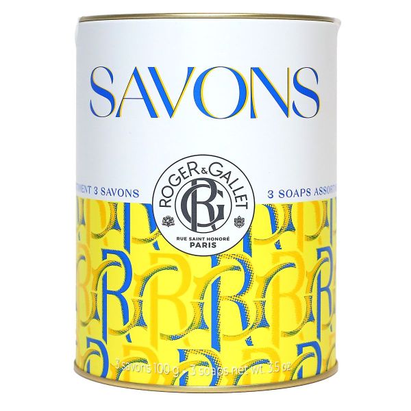 Coffret savons Bienfaisants Bois d'orange Cédrat Bois de Santal 3x100g