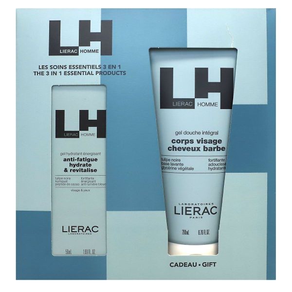 Homme coffret gel hydratant 50ml + gel douche 200ml offert